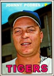 1967 Topps Baseball Cards      284     Johnny Podres